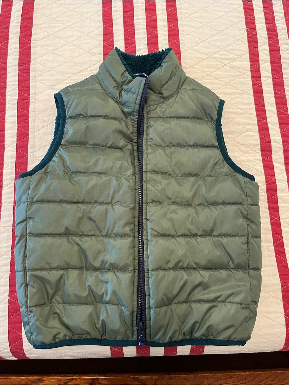 J Crew Reversible Puffer Sherpa Vest